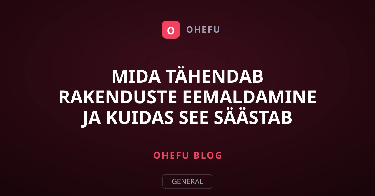 Mida tähendab rakenduste eemaldamine ja kuidas see säästab iPhone'i mälumahtu?