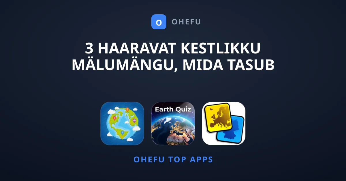 3 Haaravat Kestlikku Mälumängu, Mida Tasub Allalaadida