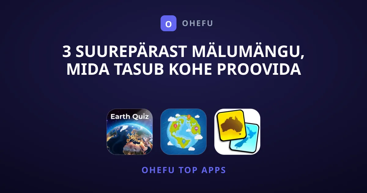3 Suurepärast Mälumängu, Mida Tasub Kohe Proovida